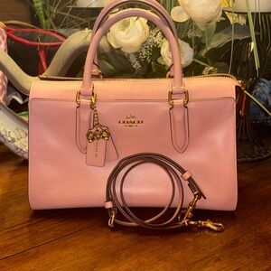 Coach x Selena Gomez Limited Edition Selena Bond Satchel - Peony Pink EUC